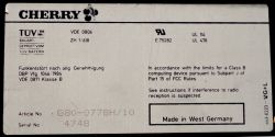Label bottom case