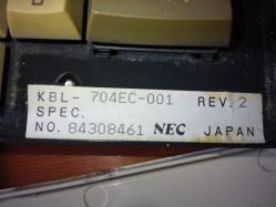 Paper label on mounting plate