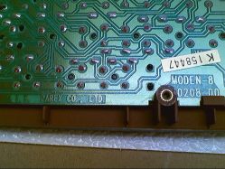 PCB layout, with four pins per switch