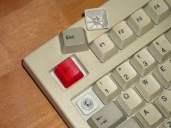 BTC vs Filco escape keycaps on a BTC 5149 keyboard
