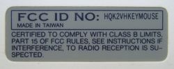 Rear label