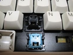 Black switches with cyan for space bar, from RT8255CW+<ref>MouseFan — RT8255CW+ 104AT Thailand</ref>