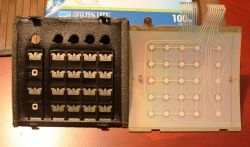 Odd mix of Model F plates and Model M paddles and membrane
