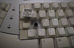 Keycap removed
