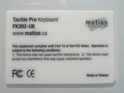 Rear label, with no serial number