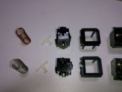 Disassembled, locking switch on bottom