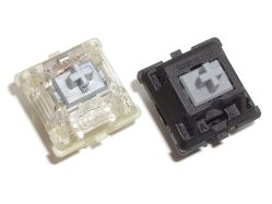 Cherry MX Speed RGB Silver (the RGB version) compared with Cherry MX Tactile Grey for slider pigmentation comparison