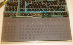 Back of rubber domes