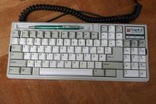 The pencil tray of the keyboard in action