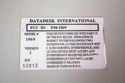 Rear label