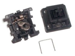 Jumper wire removed from a Cherry MX switch