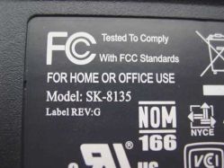 Rear label