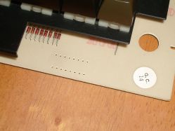 DIP switch mounting holes for start up options