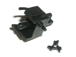 Locking wheel removed from static axle