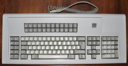 3179 terminal keyboard, 5250-style layout, German layout.