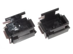 Base comparison; note the clearance recess for the LED in the securing tab on the left switch (SKCLFQ)