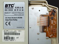 Rear label and membrane connections; the controller board bears a date code beginning "98"