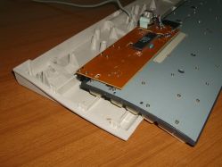 Membrane module, side, showing the keycaps