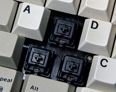 Cherry MX Black switches with integrated diodes