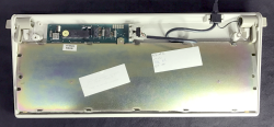 Bottom view with case open