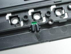 Membrane contact tubes for integrated LED, to work around the inability to solder LEDs to membrane sheets