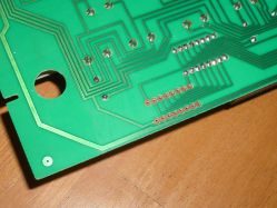 DIP switch mounting pads