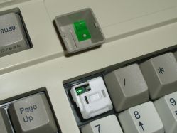 Fujitsu Peerless switch with LED, and corresponding keycap