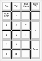 With Num Lock Active