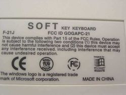 Rear label
