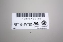 Keyboard rear identification sticker