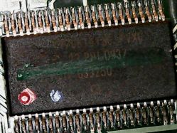 Close up of the keyboard controller IC