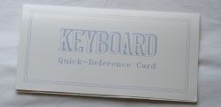 Reference card front