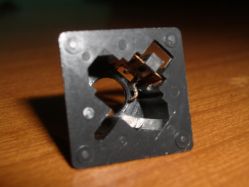 Follower arm in place within the switch