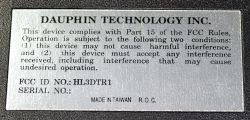 Back label