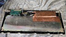 The internal shielding of the controller.