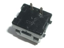 Underside view of base; note that the retention clips of this switch are snapped off