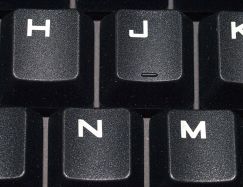 Keycaps top view closeup