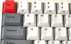 White FC660C dye-sublimated PBT keycaps