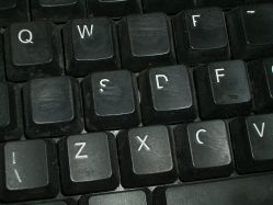 Keycap wear detail