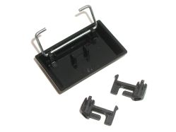 Stabilised keycap with wire and PCB clips