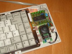 Logic and trackball compartment