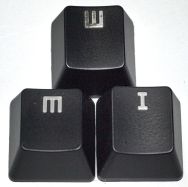 Original keycaps: frequently used (W) keycaps' legends wearing off after 6-9 months compared to not frequently used (M, I) 2