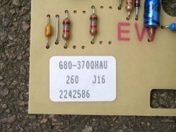 Label on the controller PCB