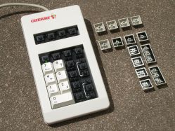 Double-shot and pad-printed keycaps