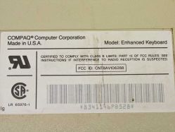 Rear label