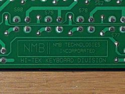 "Hi-Tek Keyboard Division" branding on a 1990 Hi-Tek 116300-004 PCB