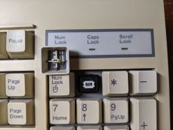 SKBM white switches and double shot ABS keycap