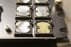 foam and foil pads with foam exposed