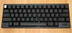 Blank, black HHKB Pro II with Clickclack key.
