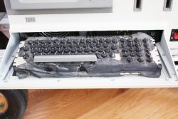 Keyboard membrane shield close up